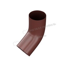 Колено трубы МЕТАЛЛ ПРОФИЛЬ Foramina PUR 125/100 RR 32, коричневый
