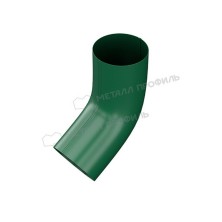 Колено трубы МЕТАЛЛ ПРОФИЛЬ Foramina PUR 125/100 RAL 6005, зеленый