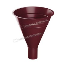 МП 125/100 Foramina PUR Воронка водосборная D300/100 RAL 3005, красное вино 6шт/упак