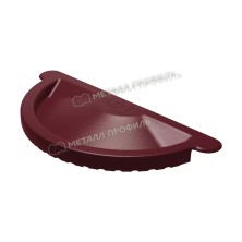 МП 125/100 Foramina PUR Заглушка желоба RAL 3005, красное вино 50шт/упак